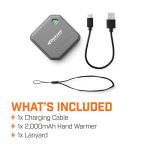 Thaw® Rechargeable 2K Hand Warmer & Flashlight - GRAY - 6