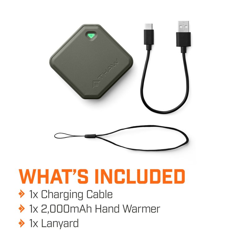 Thaw® Rechargeable 2K Hand Warmer & Flashlight - SAGE - 6